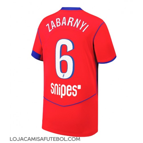 Camisa de Futebol Paris Saint-Germain Illia Zabarnyi #6 Equipamento Alternativo 2025-26 Manga Curta